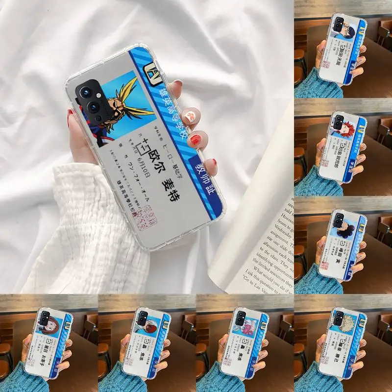 

My Hero Academia Midoriya Phone Case Transparent For OnePlus 9 8 7 7t 8t Oppo find X3 X2 reno5 Vivo X60 X50 Pro MeiZu 17 16XS