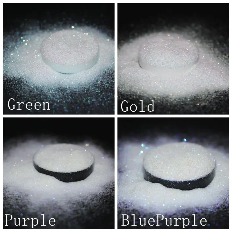 008 Блестящий переливающийся мерцающий белый Радужный Блеск для дизайна ногтей