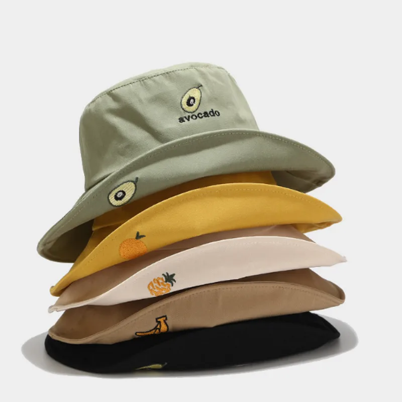 Шляпа ведро с широкими полями для фруктов солнцезащитная Кепка улицы большими