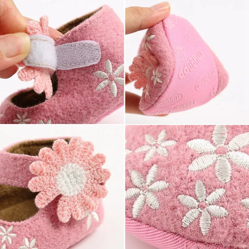 

Newst Newborn Girls Moccasins Fashion Sweet Little Flower Baby Girl Casual Soft Soled Toddler First Walking Princess Shoes