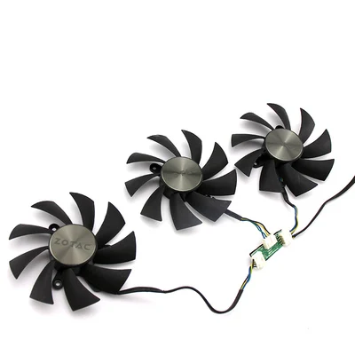 three fans Для ZOTAC GTX1080Ti AMP! Экстремальный 11 г Вентилятор Охлаждения видеокарты GA92S2U DC12V 0.46A - Цвет лезвия: three fans