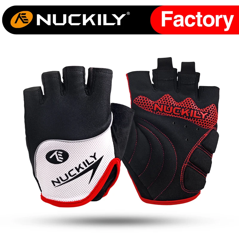 Летние велосипедные перчатки с открытыми пальцами Нескользящие для горного и