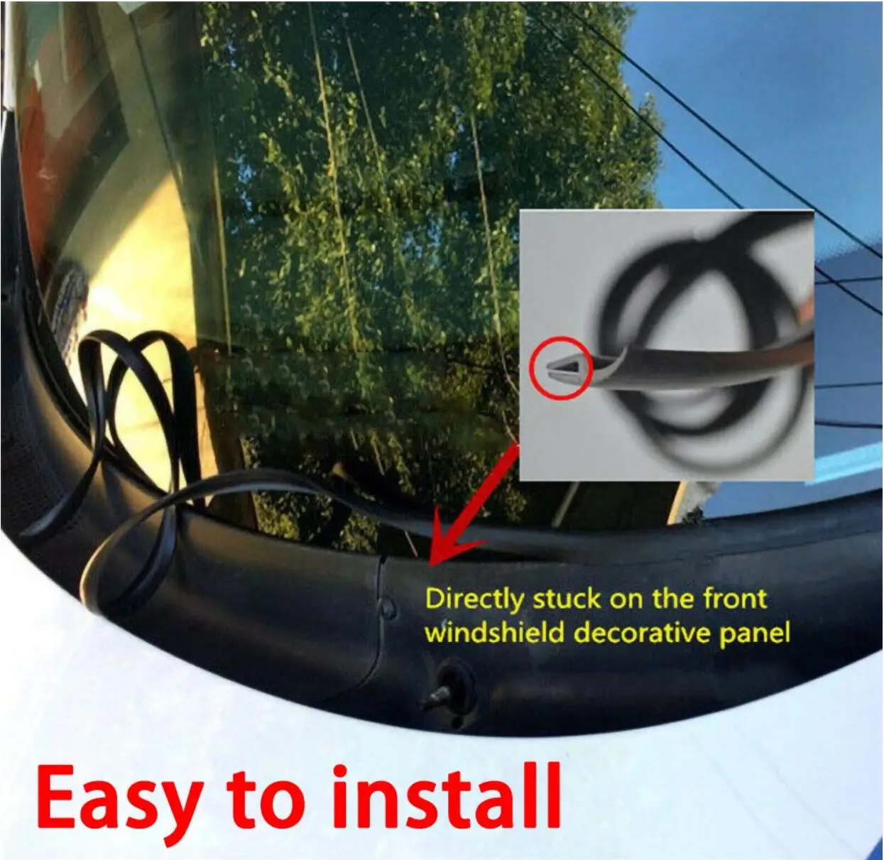 1 7 м автомобильный стеклоочиститель панель формовочная уплотнительная лента