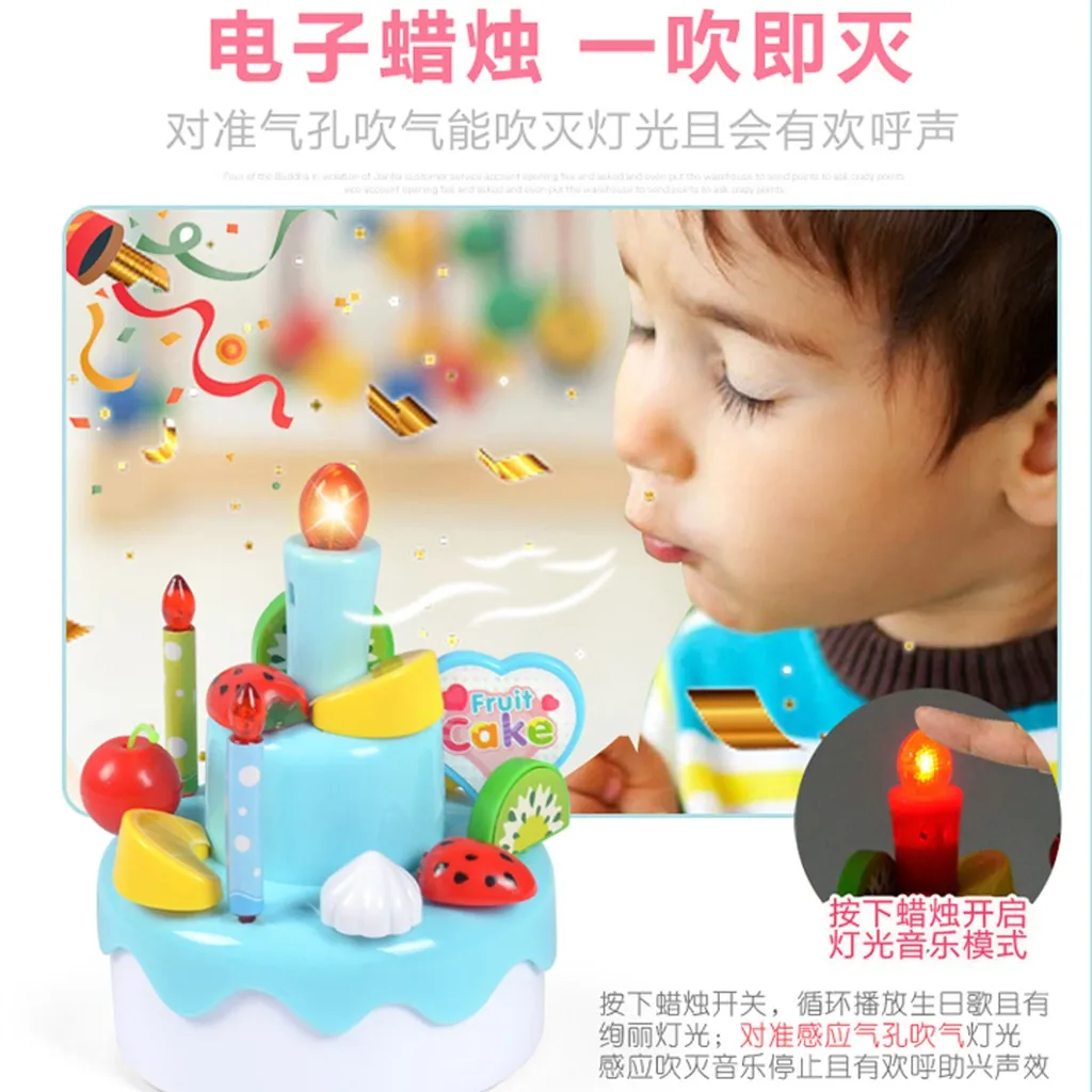 Новые DIY ролевые игры фруктовая резка торт на день рождения кухня еда игрушки Cocina