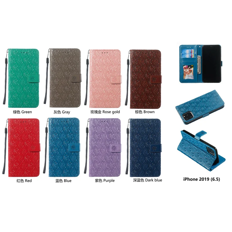 Винтажный чехол бумажник с откидной крышкой и дневником для iPhone 11 Pro 6 6s 7 8 Plus