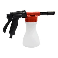car snow foam lance high pressure long nozzle wash sprayer adjustable car water gun with 800ml bottle watering can for cleaning