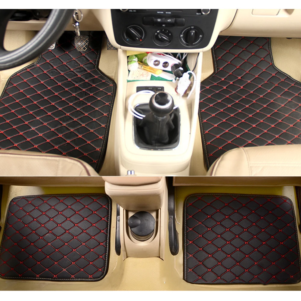 

5Seats Car Floor Mats For GREELY Emgrand EC7 LC X7 GX7 EX7 Auto Foot Pads PU Leather Car Floor Liners Car Interior Accessories