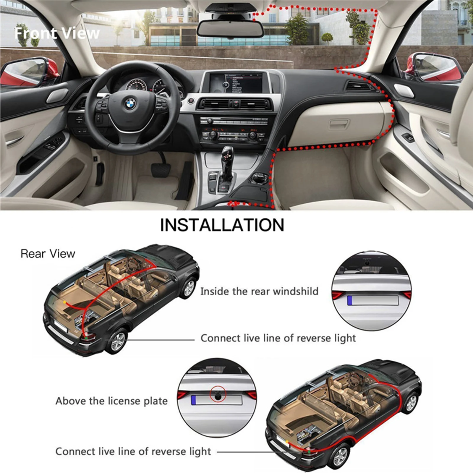 

Car DVR 3 Cameras Lens 4.0 Inch Dash Camera Dual Lens Rearview Camera Video Recorder Auto Registrator Dvrs Dash Cam cameras