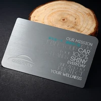 Hollow stainless steel business card and mirror membership card