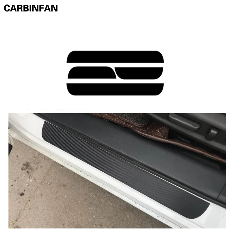 Стайлинг автомобиля пороговая полоса из углеродного волокна защитная накладка