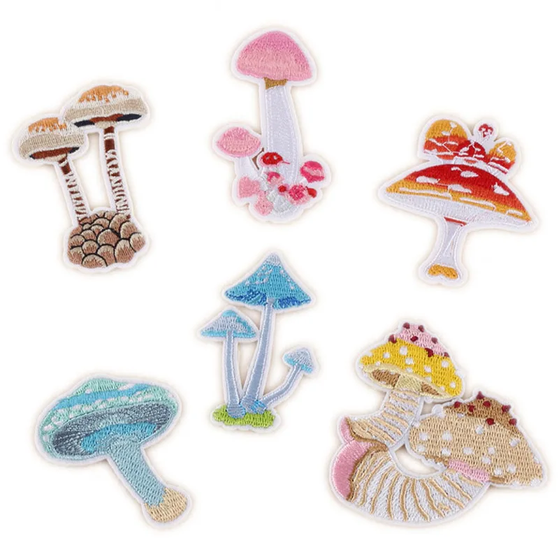 Нашивки в виде грибного кактуса нашивки с железом для растений на одежду