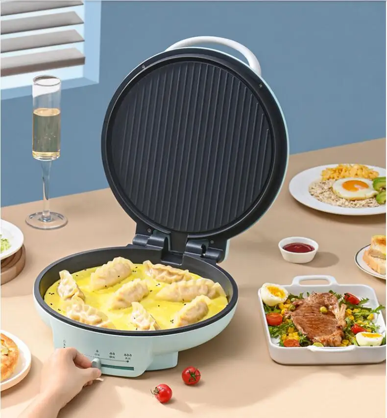 

220V Household Electric Crepe Maker Automatic Pancake Baking Pan Non-Stick Frying Pan Pot Multi Cooker