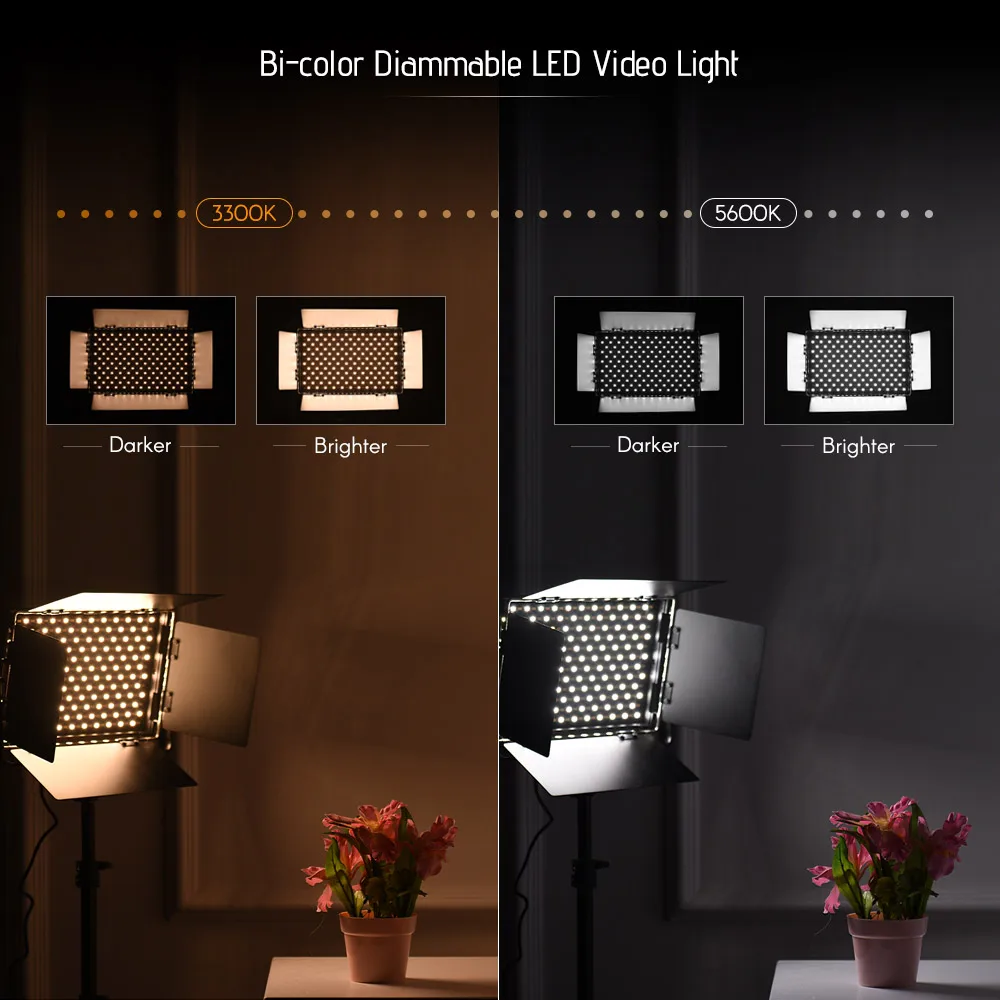 Viltrox VL-S50T двухцветная 276 Светодиодная панель для видеосъемки 3300-5600K w/беспроводной