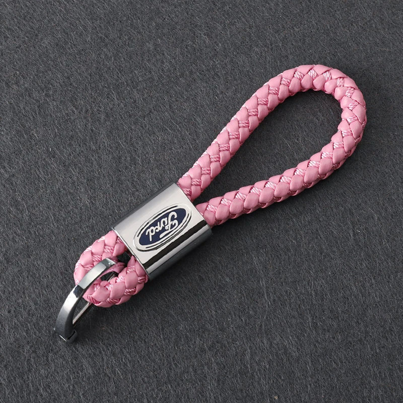 1 Piece Hand Woven Car Logo Keychain Keyring For Ford Auto Accessories Key Chain Ring Rope Holder Man Gift Red Pink 5 Colors | Украшения и