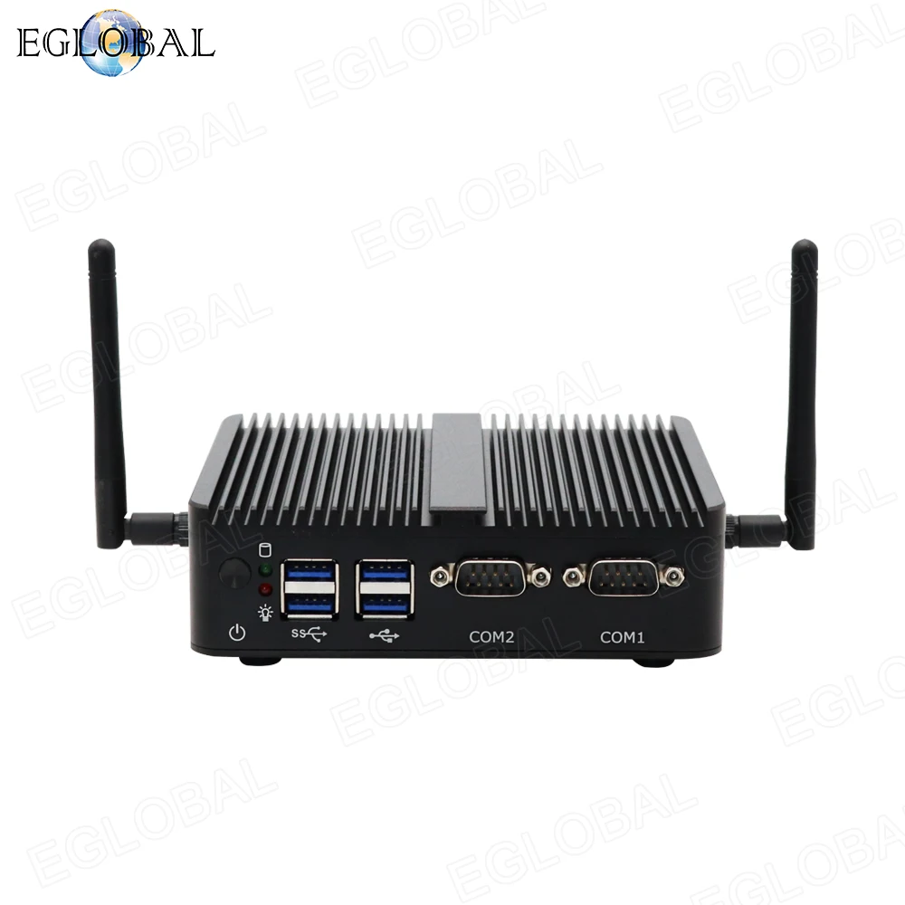 Мини-компьютер Eglobal Intel Celeron J4125 J4105 N4100 без вентилятора 2LAN 2COM HDMI VGA 3 года гарантии |