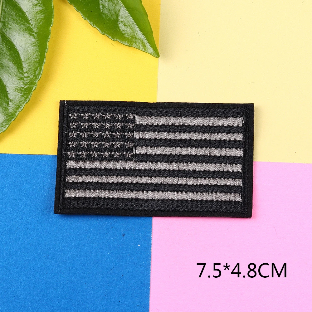 3D вышивальный знак мира Национальные флаги эмблема полосатая нашивка броня