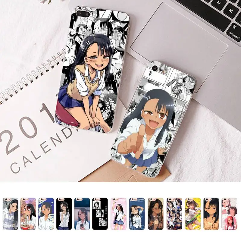 

FHNBLJ Nagatoro san anime Phone Case for iPhone 11 12 13 mini pro XS MAX 8 7 6 6S Plus X 5S SE 2020 XR case