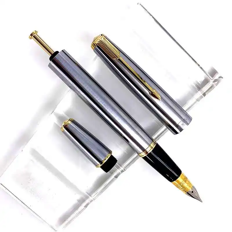КРЫЛО Sung снасти 601A Vacumatic перьевая ручка Сталь чернильная Золотой Кепки два тона