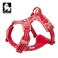 truelove pet dog harness for big medium small with cotton aluminum alloy floral pattern adjustable vest tlh5655
