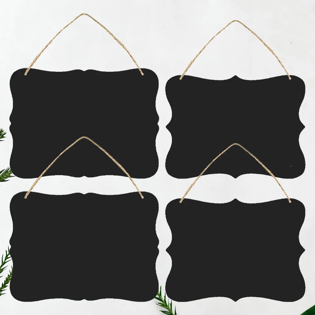 

Деревянная доска, домашняя подвесная доска, Двусторонняя доска с льняным шнуром, 4 шт.