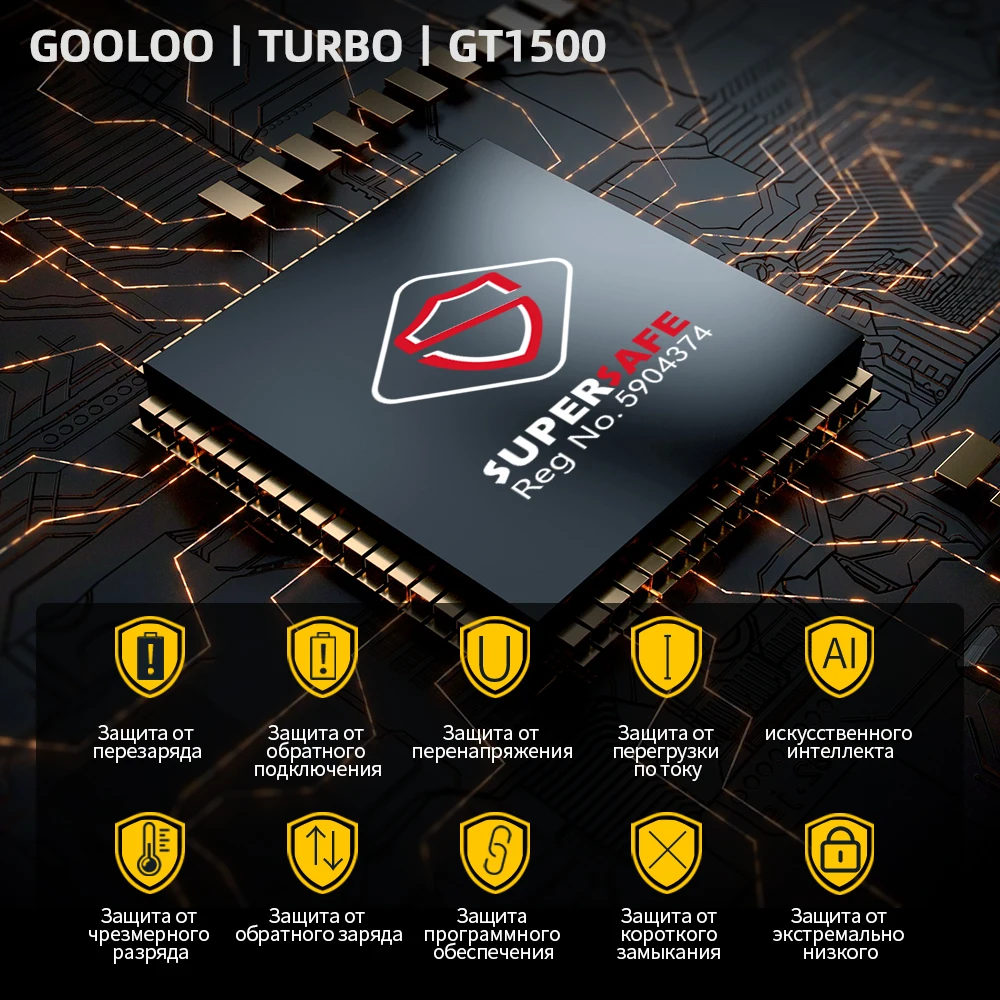 GOOLOO Powerbank Battery 12V Vehicle Jump Starter Power Bank 1500A Peak Current Car Starting Device 15000A Motorcycle Booster | Автомобили