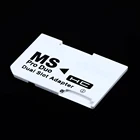 Двойной слот Micro для SD SDHC TF для карты памяти MS Card Pro Duo Reader адаптация MS Card Sleeve двойные белые карты памяти