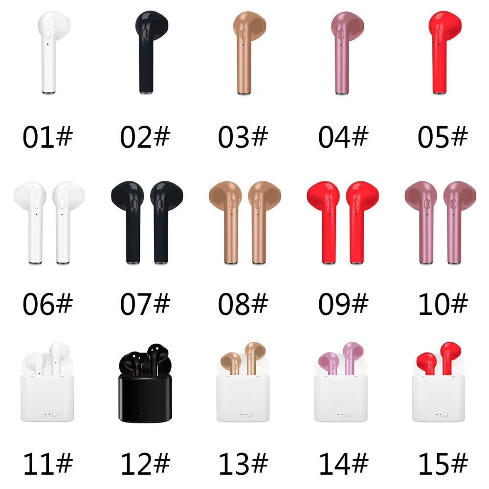 Лидер продаж I7s TWS Bluetooth-наушники Стереонаушники Беспроводные для мужчин и женщин