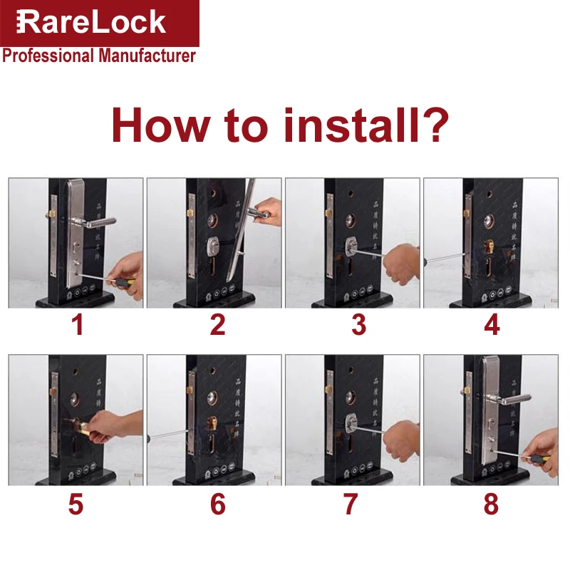 Латунный Замок на дверную ручку цилиндр с 7 клавишами для спальни ванной