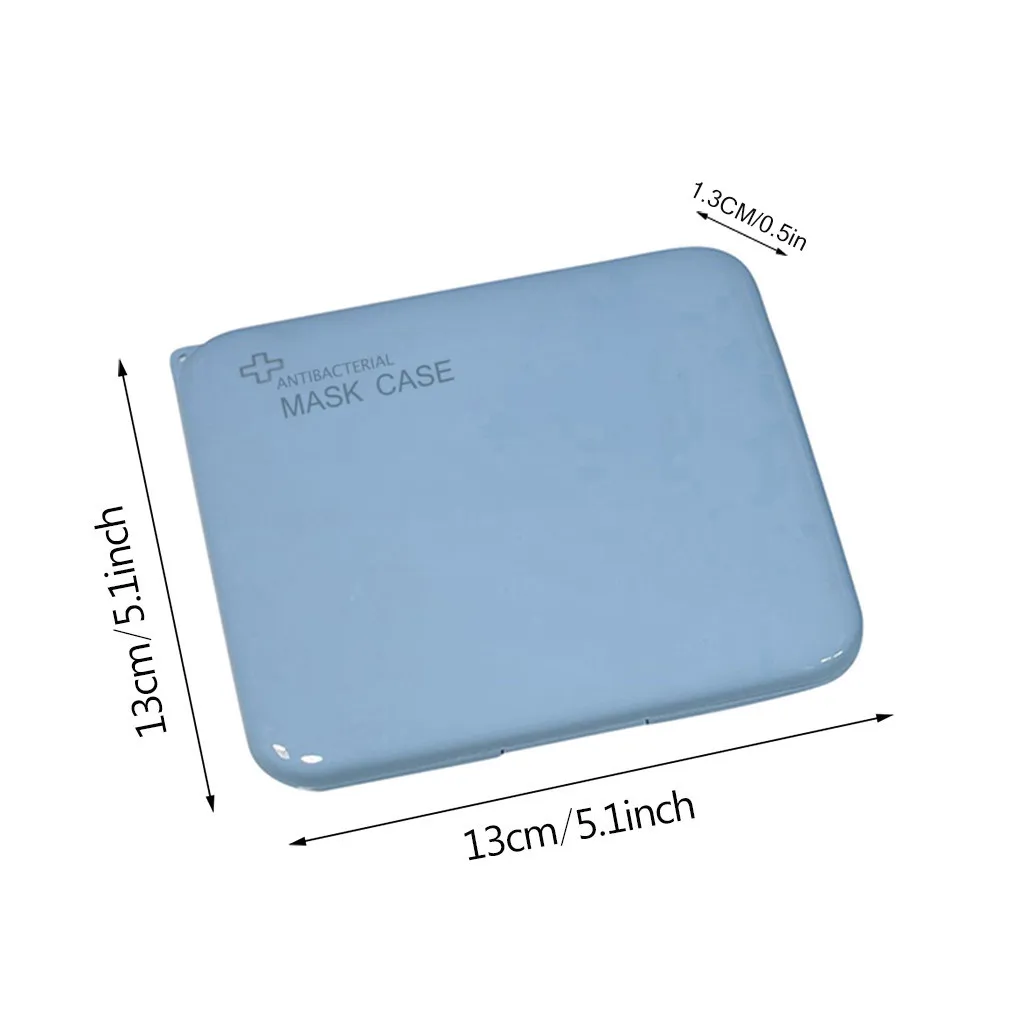 

4pcs Portable Face Mask Storage Bag Disposable Masks box Mask Storage Case Pollution Prevention Not Including Face Mask J50