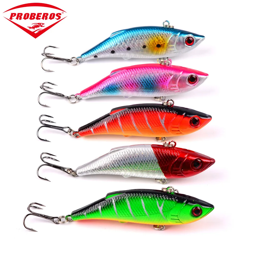 

8cm/9.7g Fishing for Lure Bait Plastic False Bait Vib Lure Crank Bait Universal for Full Swimming Layer Fishing Accessories