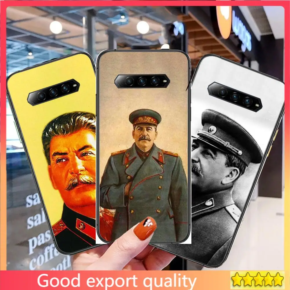 

Russian Stalin Ussr Phone Case For xiaomi redmi Black Shark 4 Pro 2 3 3s Cases Helo Black Cover Silicone Back Prett mini cover f