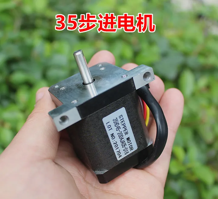 Большие размеры 35 двухфазный четыре шагового двигателя 5 мм Диаметр оси линии