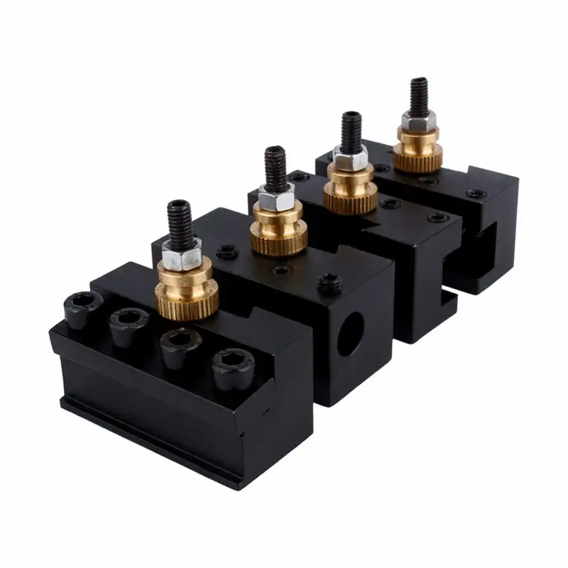 mini cnc lathe tool holder quick change tool post cutter holder screw kit set boring bar turning facing holder wrench free global shipping