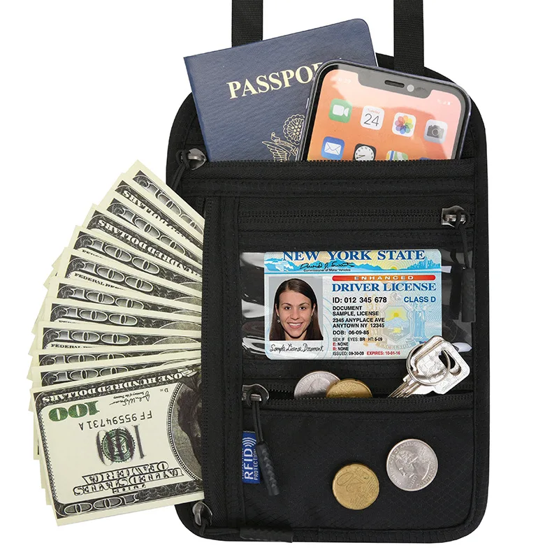 Мужской женский мужской дорожный для паспорта кредитный держатель карт RFID ID