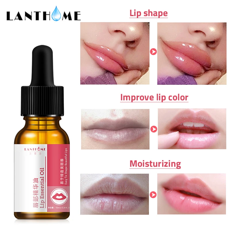 

LANTHOME Nutritious Lip Oil Moisturizing Increase Lip Elasticity Reduce Fine Lines Lips Makeup Long-lasting Lip Care Serum