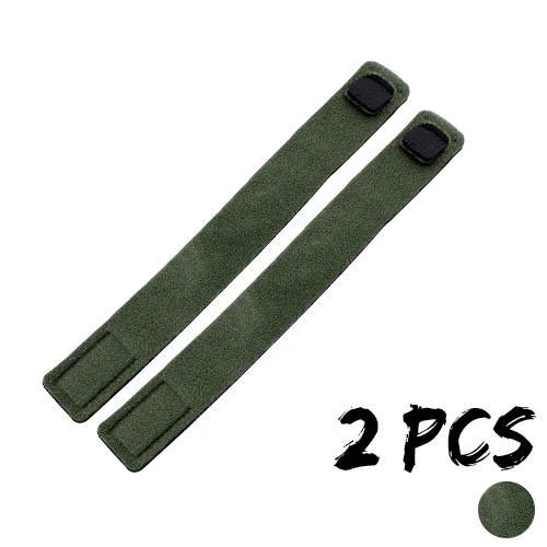 2pcs-Army Green Эластичный Бандаж для рыболовной удочки, аксессуары, многоразовая удочка для ловли карпа, направляющее кольцо, держатель, ремень, подтяжки - Цвет: 2pcs-Army Green