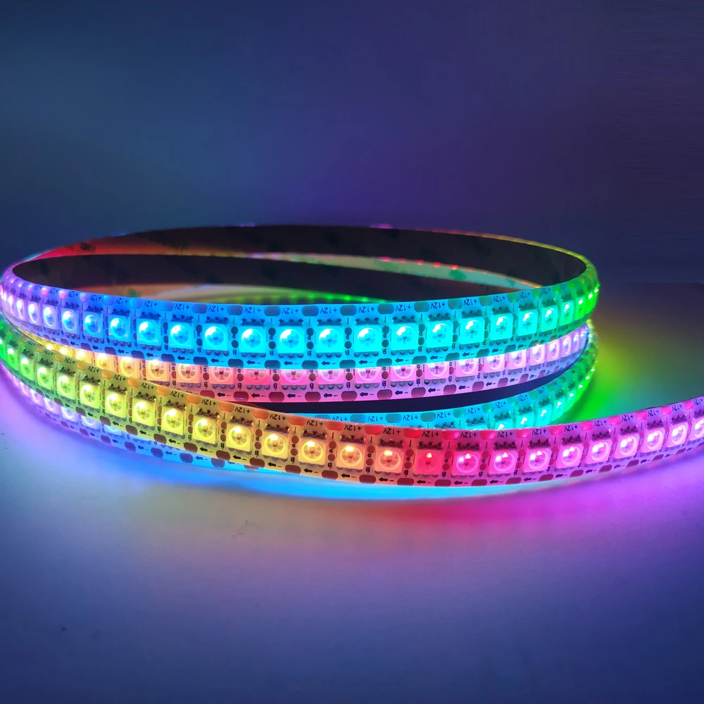 Светодиодная ленсветильник WS2815 12 В 5 WS2813 двойной сигнал индивидуально Адресуемая