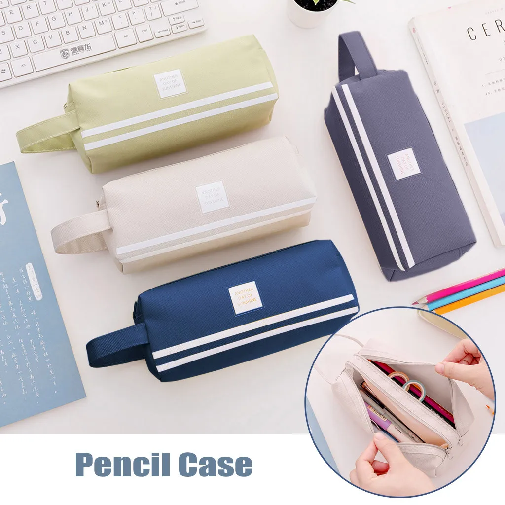 Новый супер Чехол для карандашей короткий Стильный однотонный чехол большой