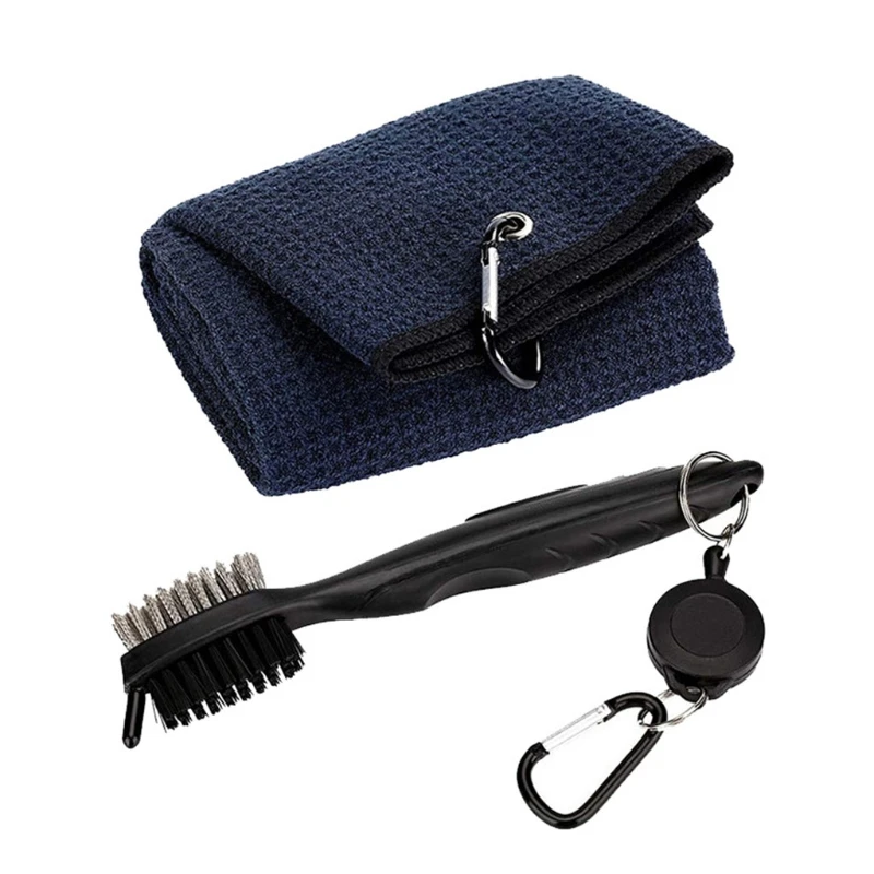 

Golf Club Brush and Golf Towel Kit, Golf Groove Cleaner Tool Kit, Golf Sports