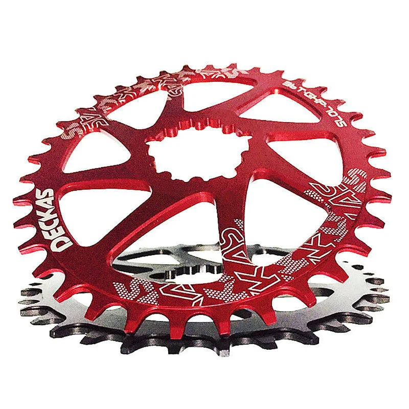 Звездочка DECKAS GXP для шоссейного велосипеда круглая/Овальная цепь горного 32/34/36/38T