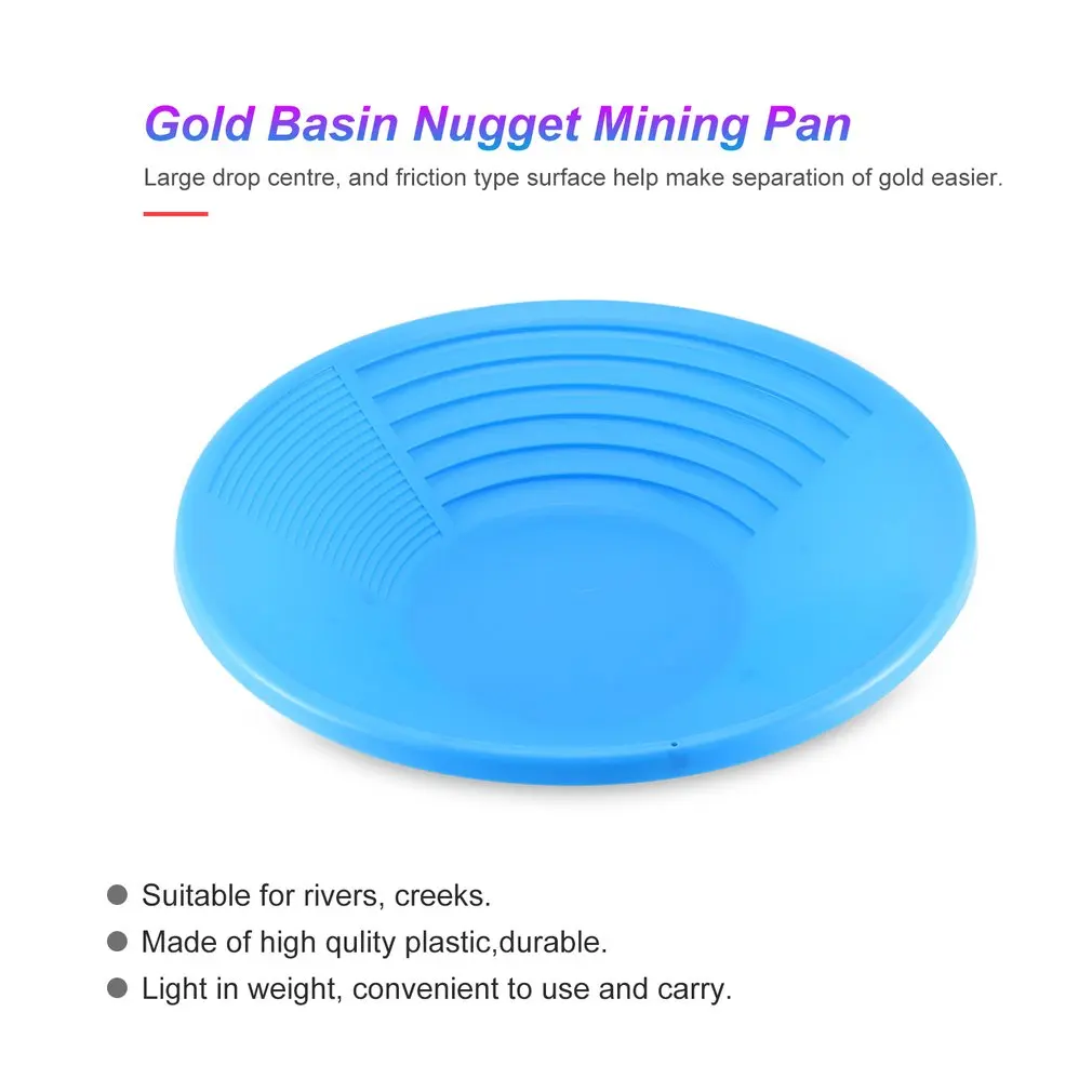 Пластиковый Золотой Умывальник Nugget горная сковорода с двойным лотком для