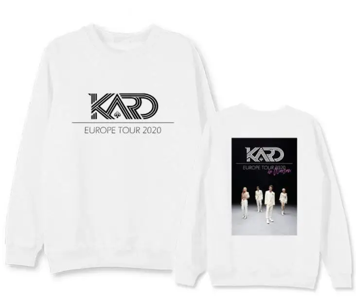 Толстовки Kard k.a.r.d europe tour флисовые/тонкие толстовки унисекс с круглым вырезом и