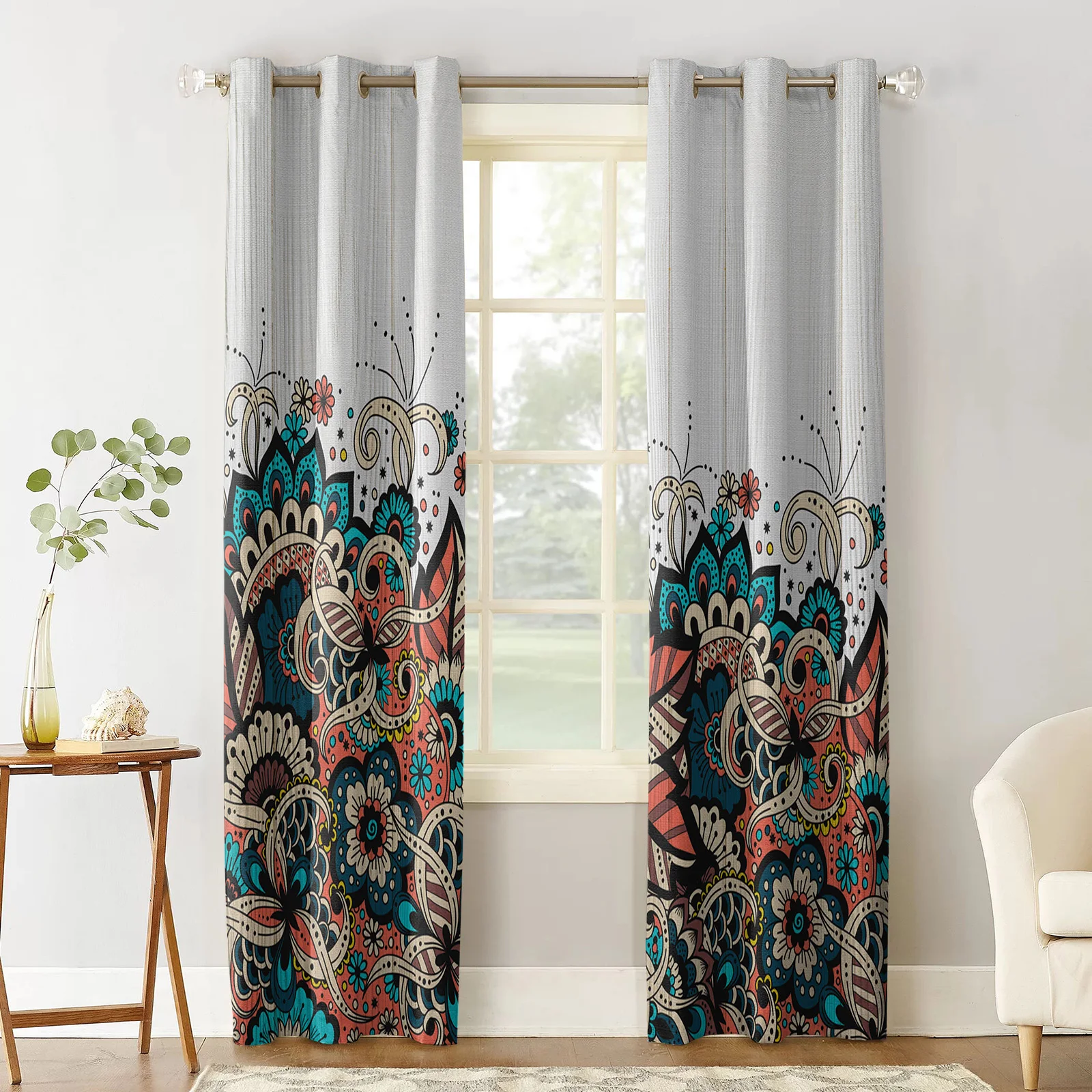 Мандала цветок дерево искусство для детской спальни гостиной Детские оконные