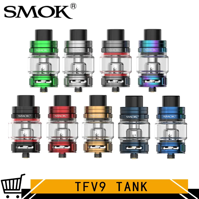 Оригинальный испаритель SMOK TFV9 6 5 мл V9 сетчатая спираль 510 Ом для Мода Rigel модель