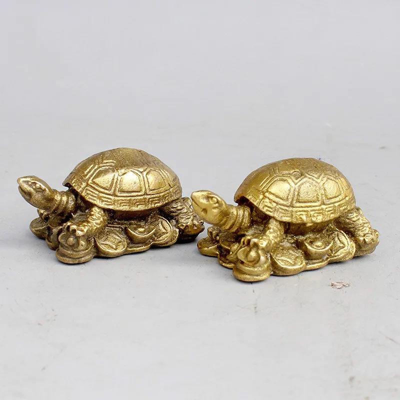 

Chinese Boutique Turtle Pure Copper Ornaments Copper Turtle Ornaments Feng Shui Furnishings To Play Small Copper Crafts