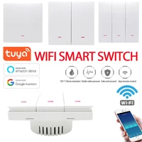 123 gang smart wifi light switch push button tuya app remote control smart home automation works with alexa google assistant