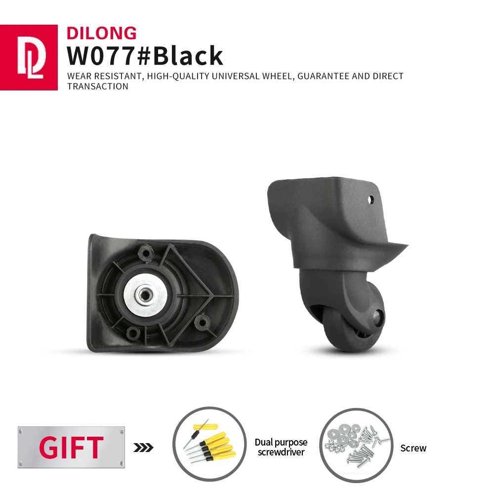 

DILONG Crown Luggage wheels replacement universal accessories trolley pulley password box repair non-slip durable rollers