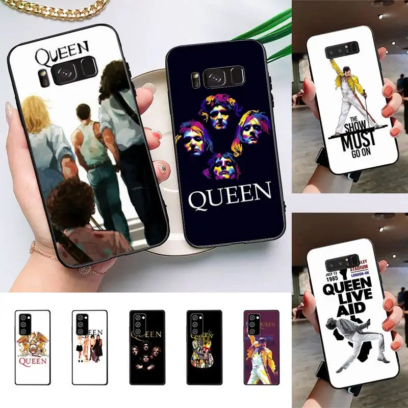 

Freddie Mercury Queen band Phone Case For Samsung Galaxy Note10Pro Note20ultra cover for note20 note10lite M30S Back Coque
