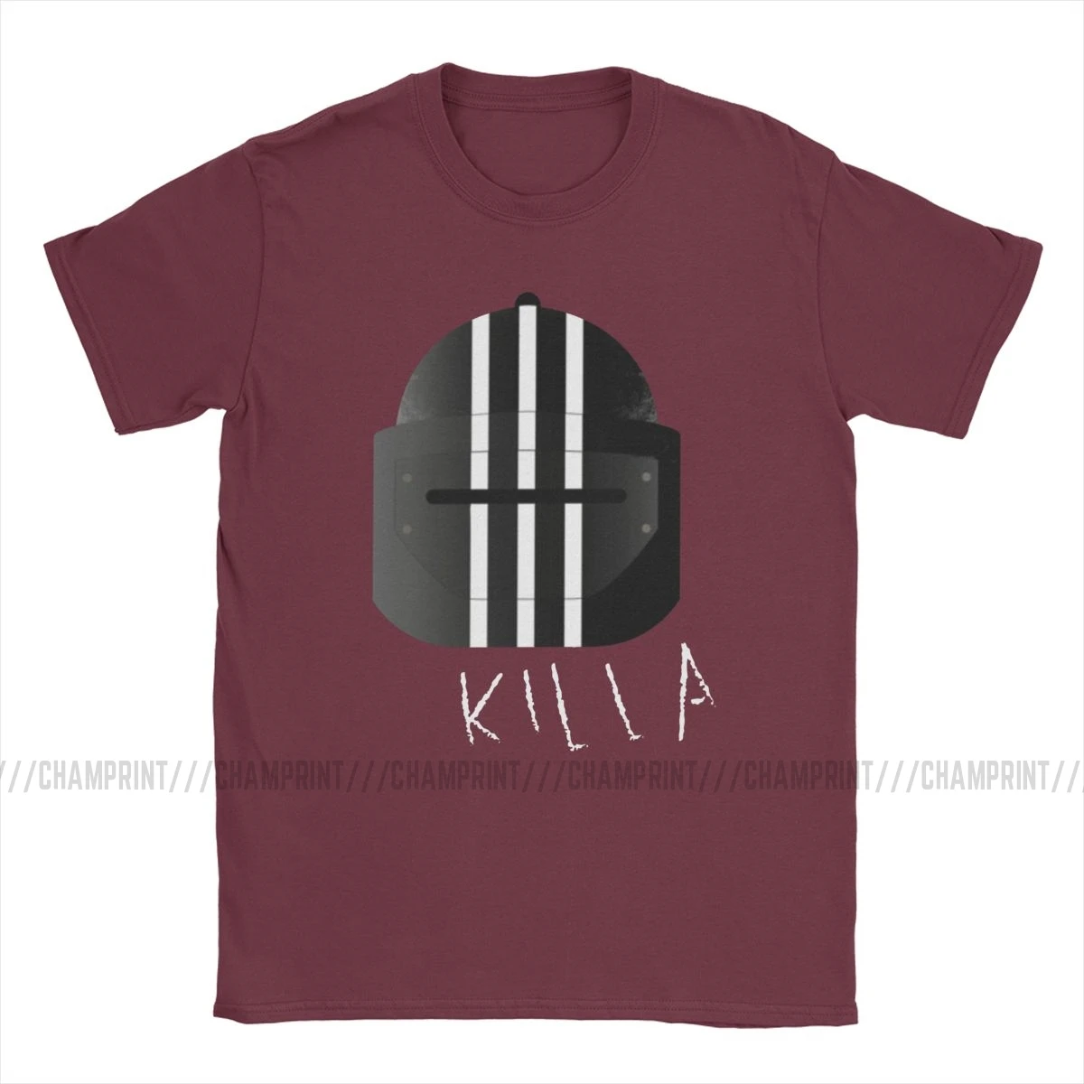 Мужская футболка с круглым вырезом Killa Helmet Escape из 100% хлопка для взрослых|Мужские