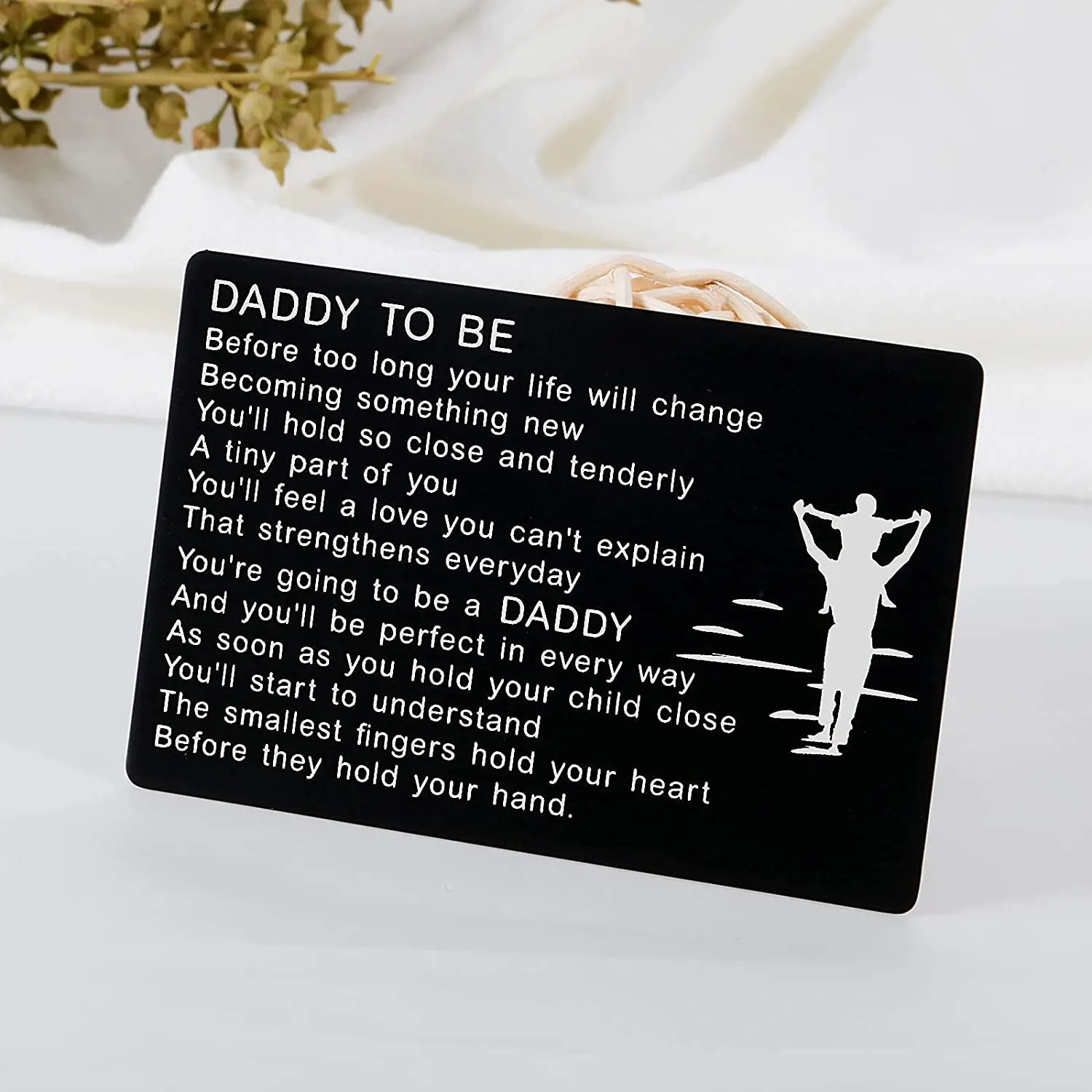 New Dad Gift Wallet Card Father from Expectant Mom Pregnancy Announcements First Fathers Day Gifts for Husband DIY Wholesale |